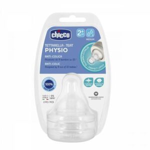 CHICCO PHYSIO TETTARELLA ANTI-COLICA IN SILICONE 2m+ (2PZ)