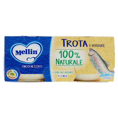 Plasmon Omogeneizzato Trota e Verdure 2x80g