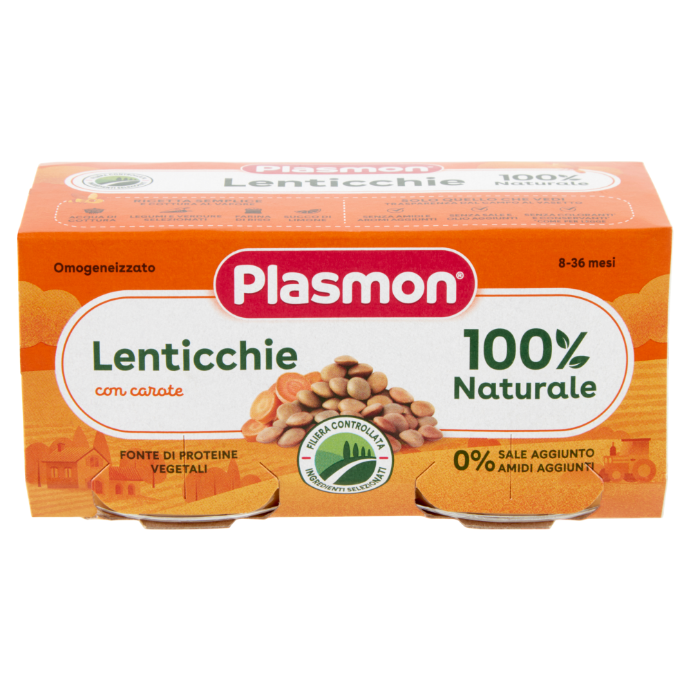 MELLIN OMOGENEIZZATO PRIMI LEGUMI 2 X 80G - Farmasanitaria Mon Bebè