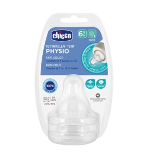 CHICCO PHYSIO TETTARELLA ANTI-COLICA IN SILICONE 6m+ (2PZ)