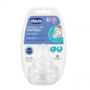 CHICCO PHYSIO TETTARELLA ANTI-COLICA IN SILICONE 4m+ (2PZ)