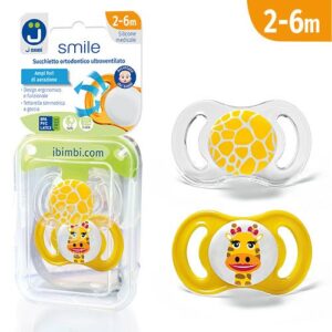 J BIMBI 2 SUCCHIETTI SMILE ORTODONTICO ULTRAVENTILATO 2-6m+